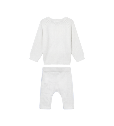 Baby Rabbit Embroidered Baby Set in White