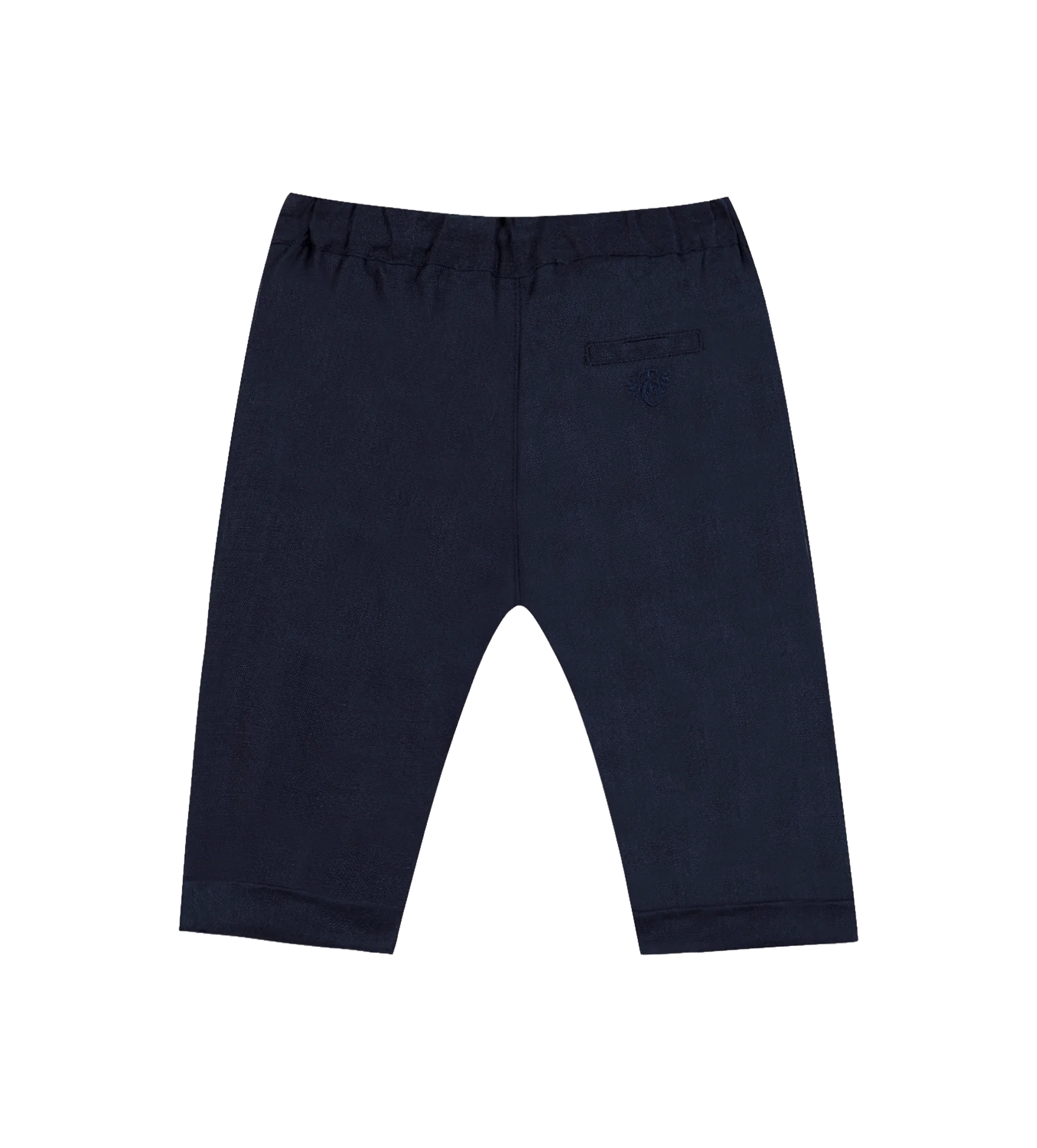 Tartine et Chocolat Ceremony Linen Trousers in Navy