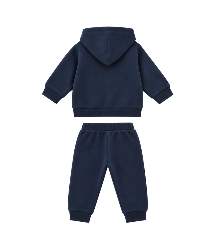 Blauw trainingspak met logo