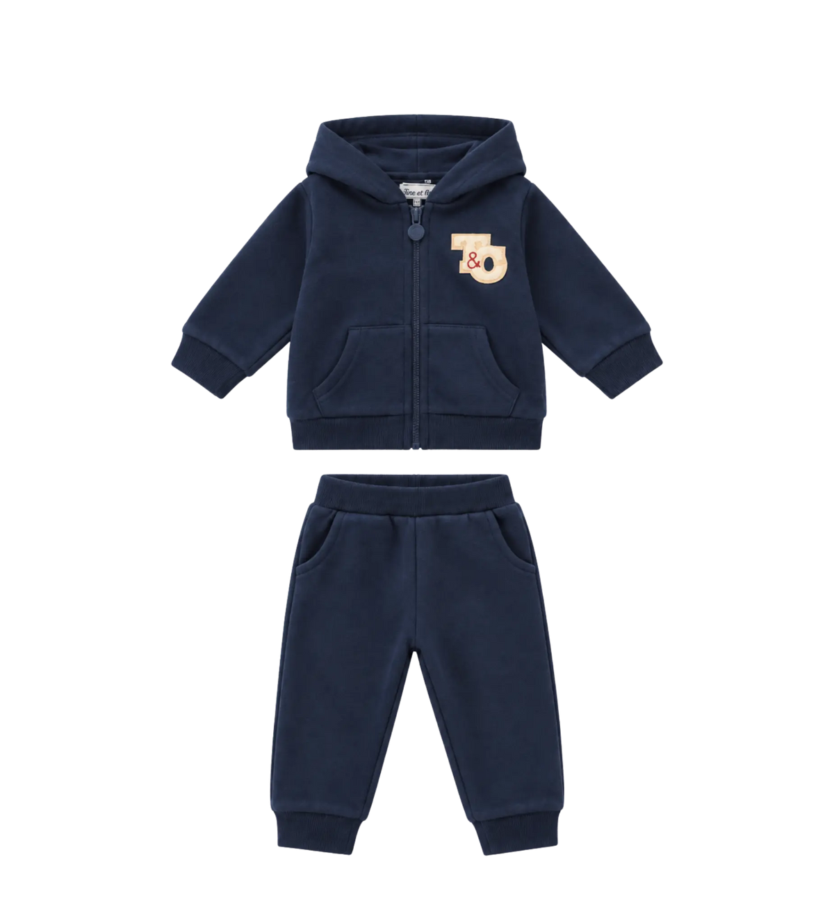 Blauw trainingspak met logo