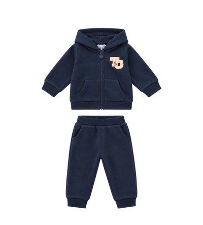 Blauw trainingspak met logo