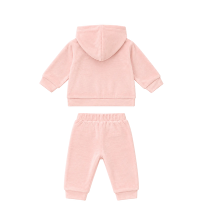baby hoodie en joggingbroek in roze