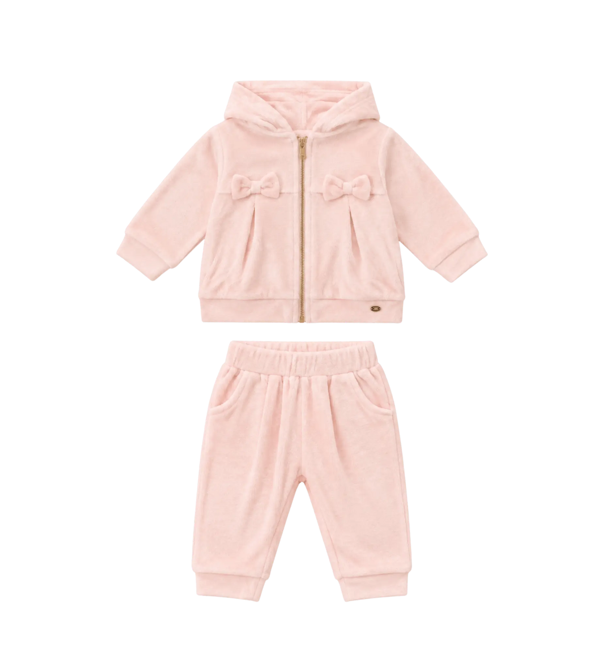 baby hoodie en joggingbroek in roze