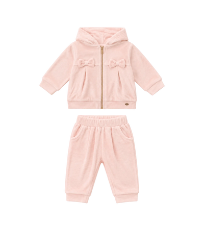 baby hoodie en joggingbroek in roze