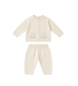 Baby In wit gezet