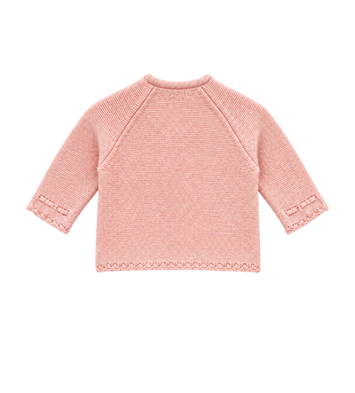 Logo-Plaque Cardigan in pink