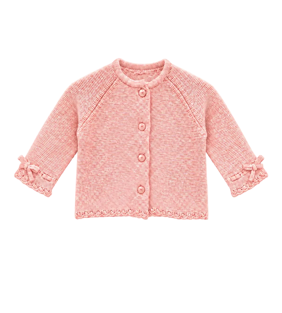 Logo-Plaque Cardigan in pink