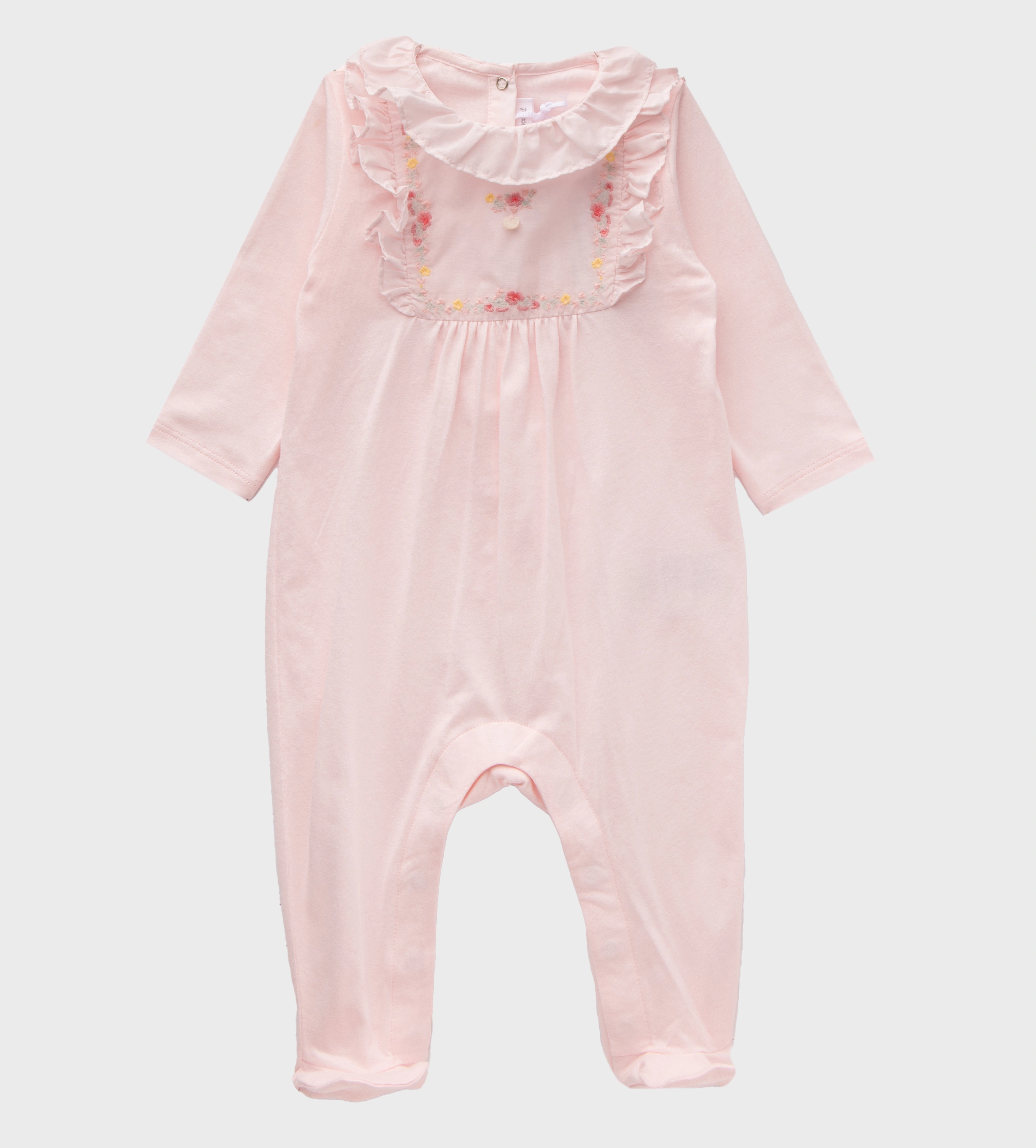 Babysuit with Ruffles Pink