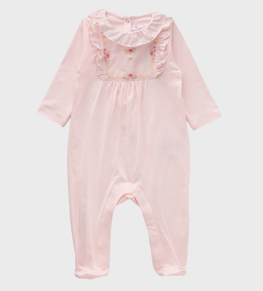 Babysuit With Ruffles Pink