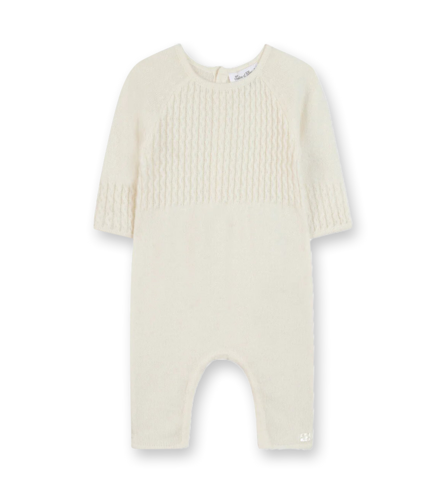 Tartine et Chocolat Cashmere Ecru Bodysuit in Cream (Baby)