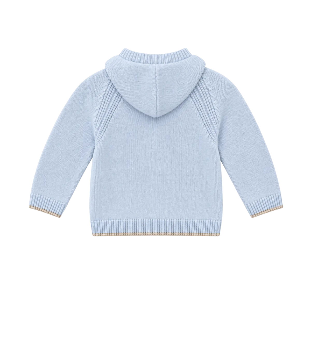 Baby knitted cardigan in baby blue