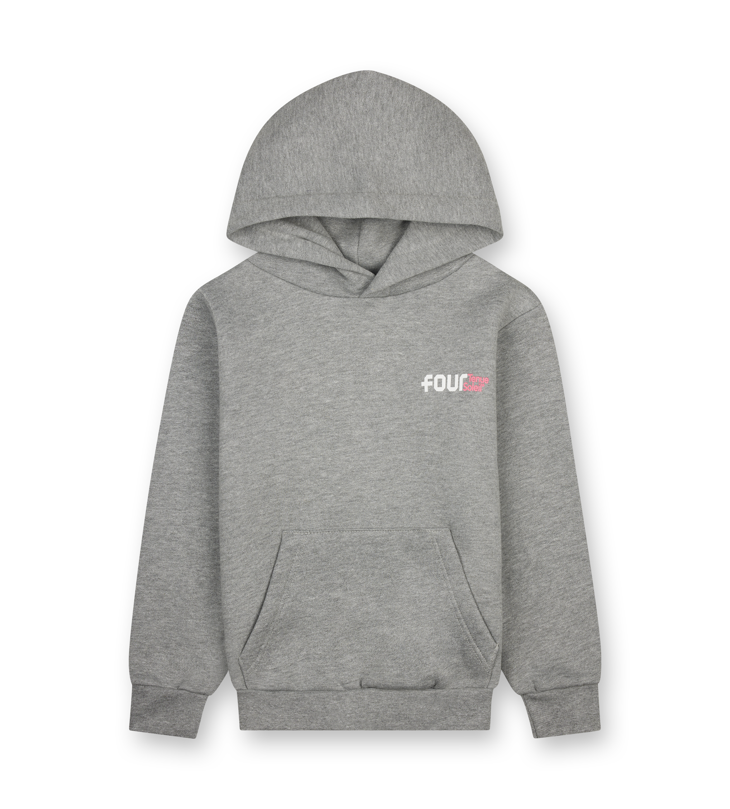 Tenue Soleil Hoodie Grey Melange/ Neon Pink