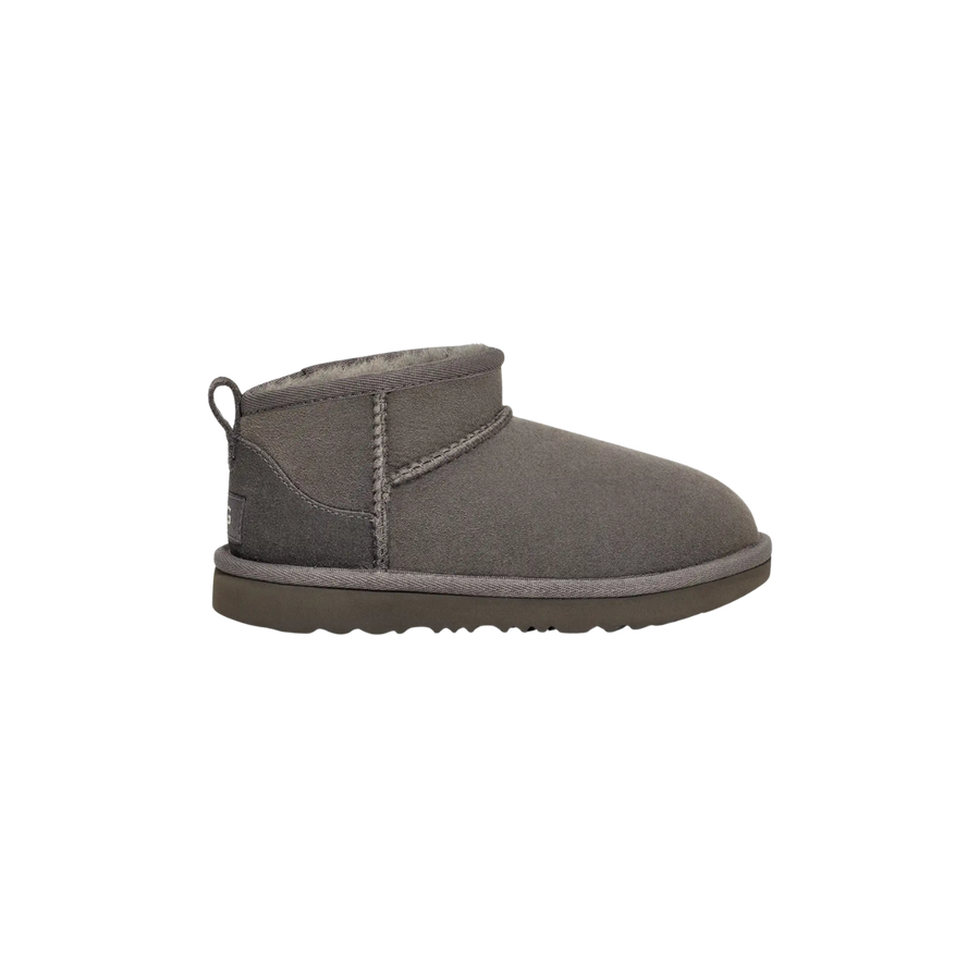 UGG Classic Ultra Mini Kids Boot in Grey (GS)