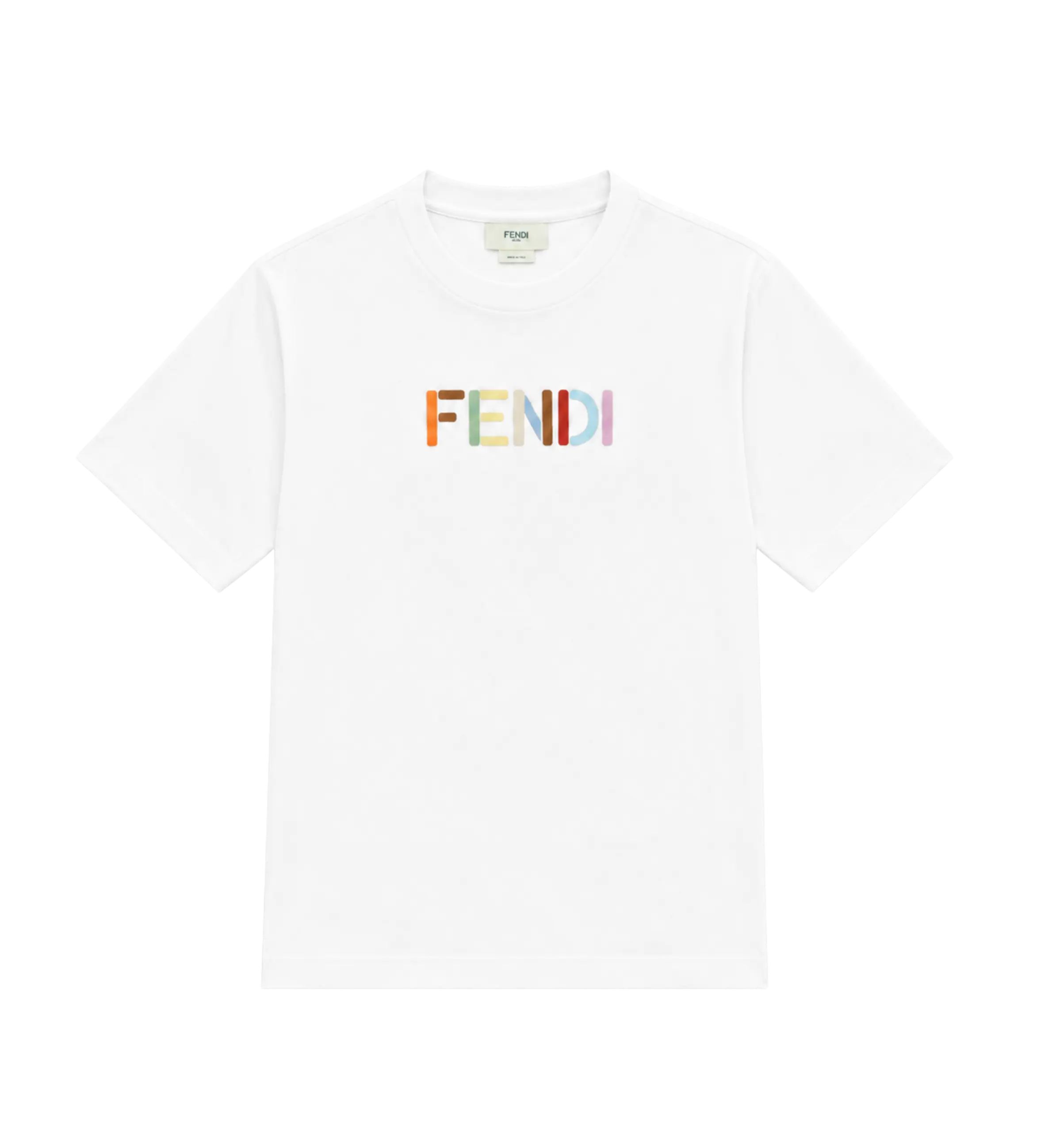 Baby Logo Embroidered Cotton T-Shirt White