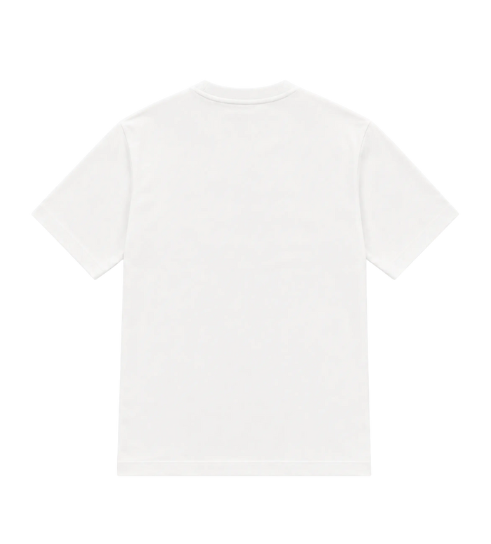Baby Logo geborduurd katoenen T-shirt wit