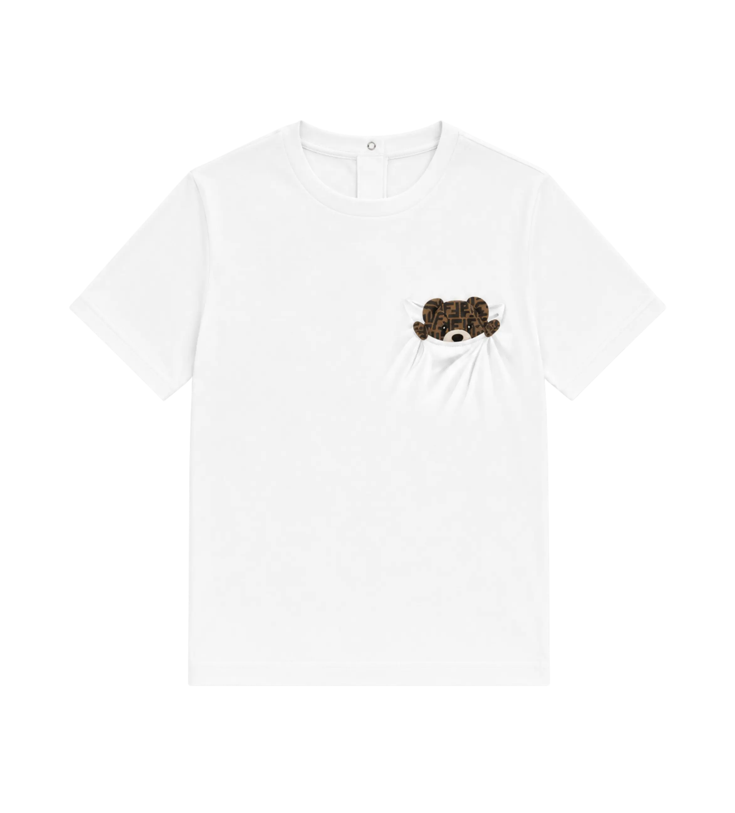 Baby FF Teddy Bear T-Shirt White