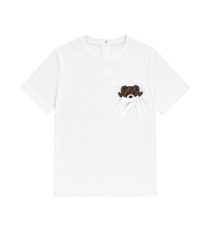 Baby FF Teddybeer T-shirt Wit