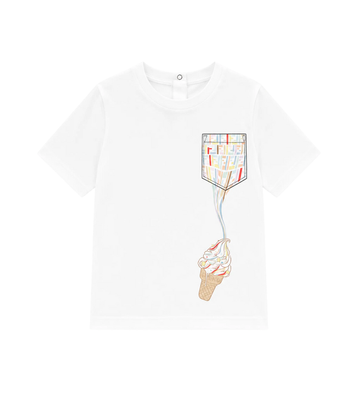 Baby T-shirt FF Trompe-l'œil pocketprint ijsje grafisch