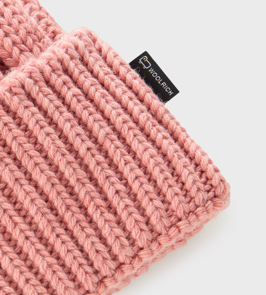 Pompom Beanie Rose