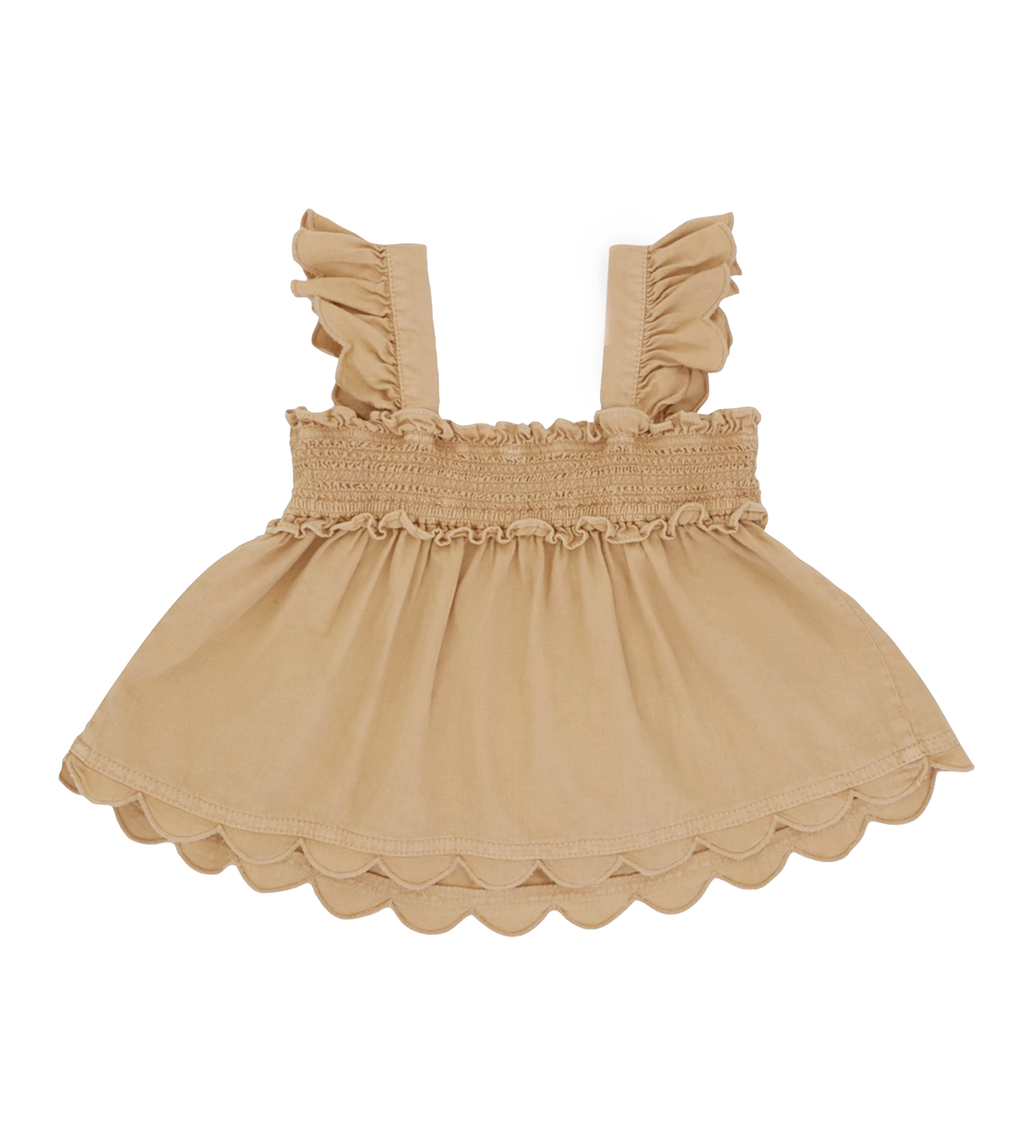 Zimmermann Daylight Denim Top in Khaki (Kids)