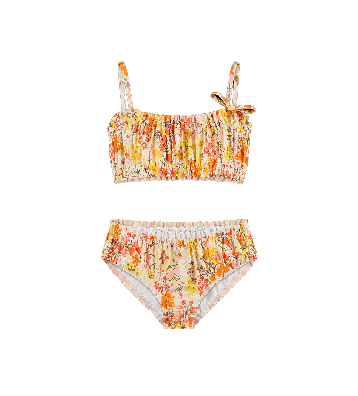 Kids Solstice gesmokte bikini veelkleurig