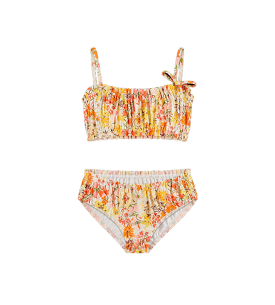 Kids Solstice gesmokte bikini veelkleurig