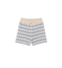 Kids Aster katoen- en linnenmix Shorts Blauw/Ecru