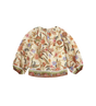 Kids Trim Contrast Top Cream Khaki Floral