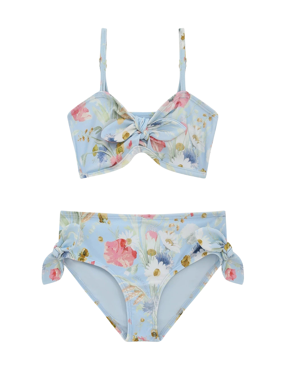 Zimmermann Lucky Tie Bikini in Blue Bouquet Floral (Kids)