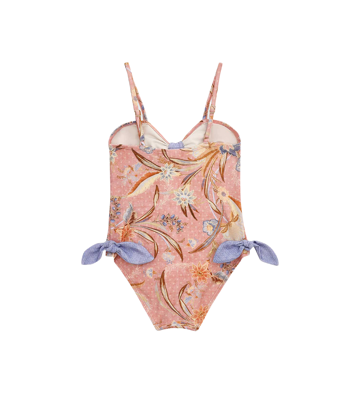 Kids Indra Tie Front One Piece Swimsuit Pink Floral
