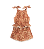 Kids Playsuit met asterprint en bloemenprint