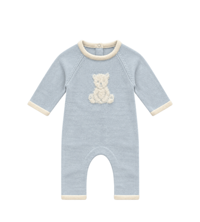 Baby jumpsuit beer in blauw