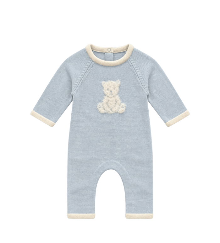 Baby jumpsuit beer in blauw