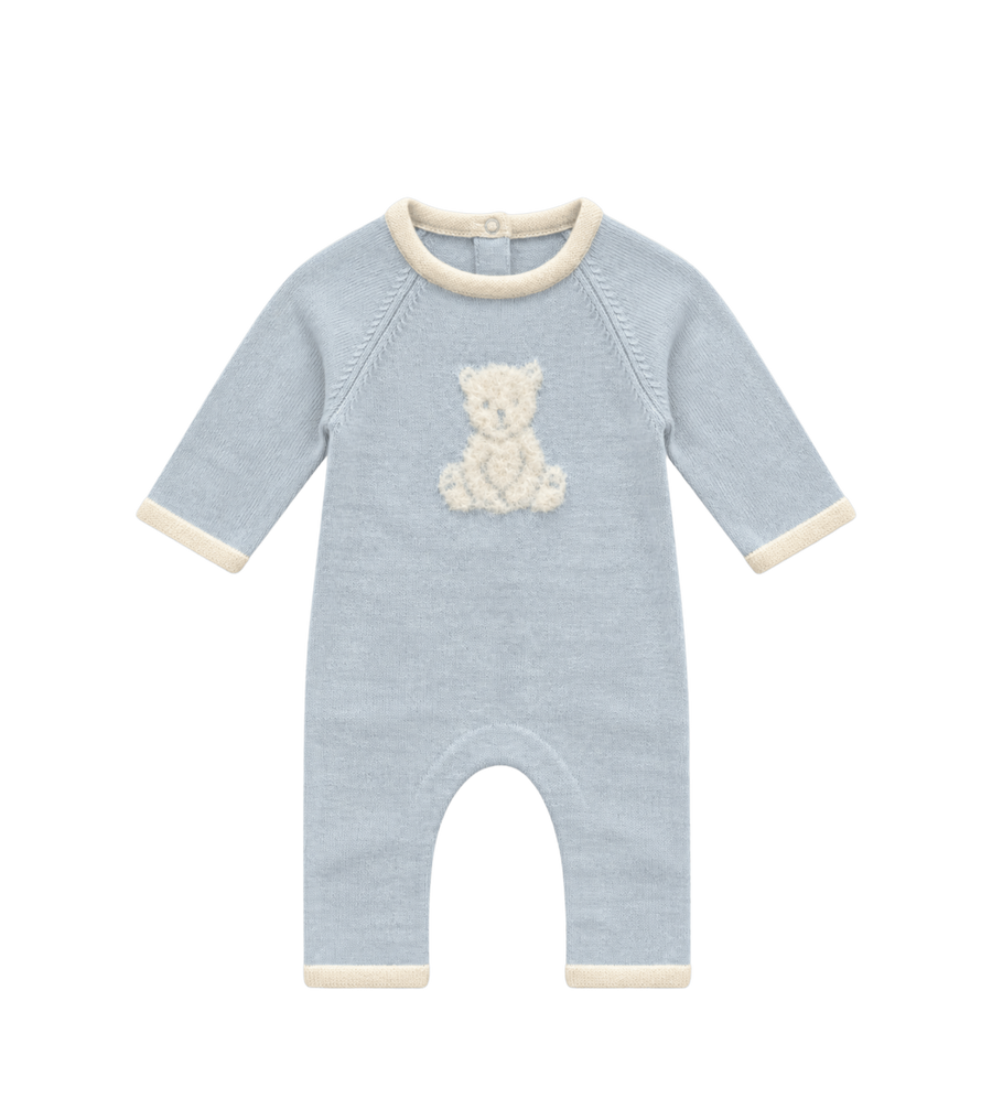 Baby jumpsuit beer in blauw