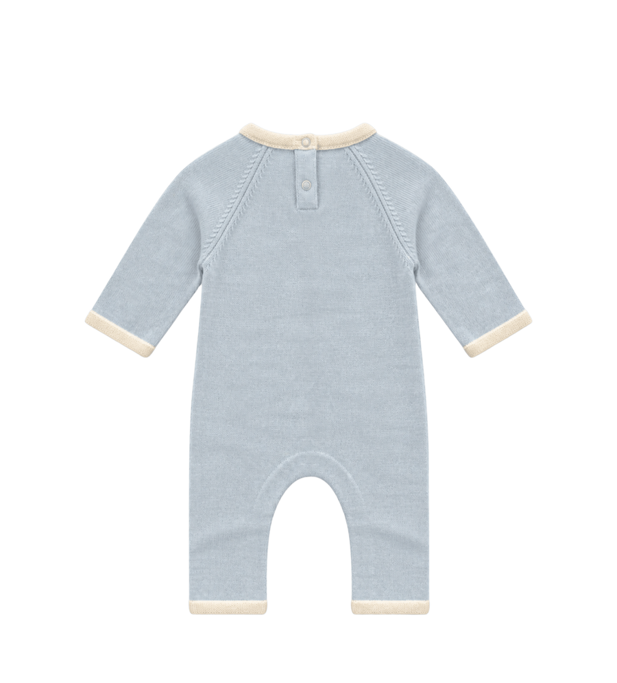 Baby jumpsuit beer in blauw