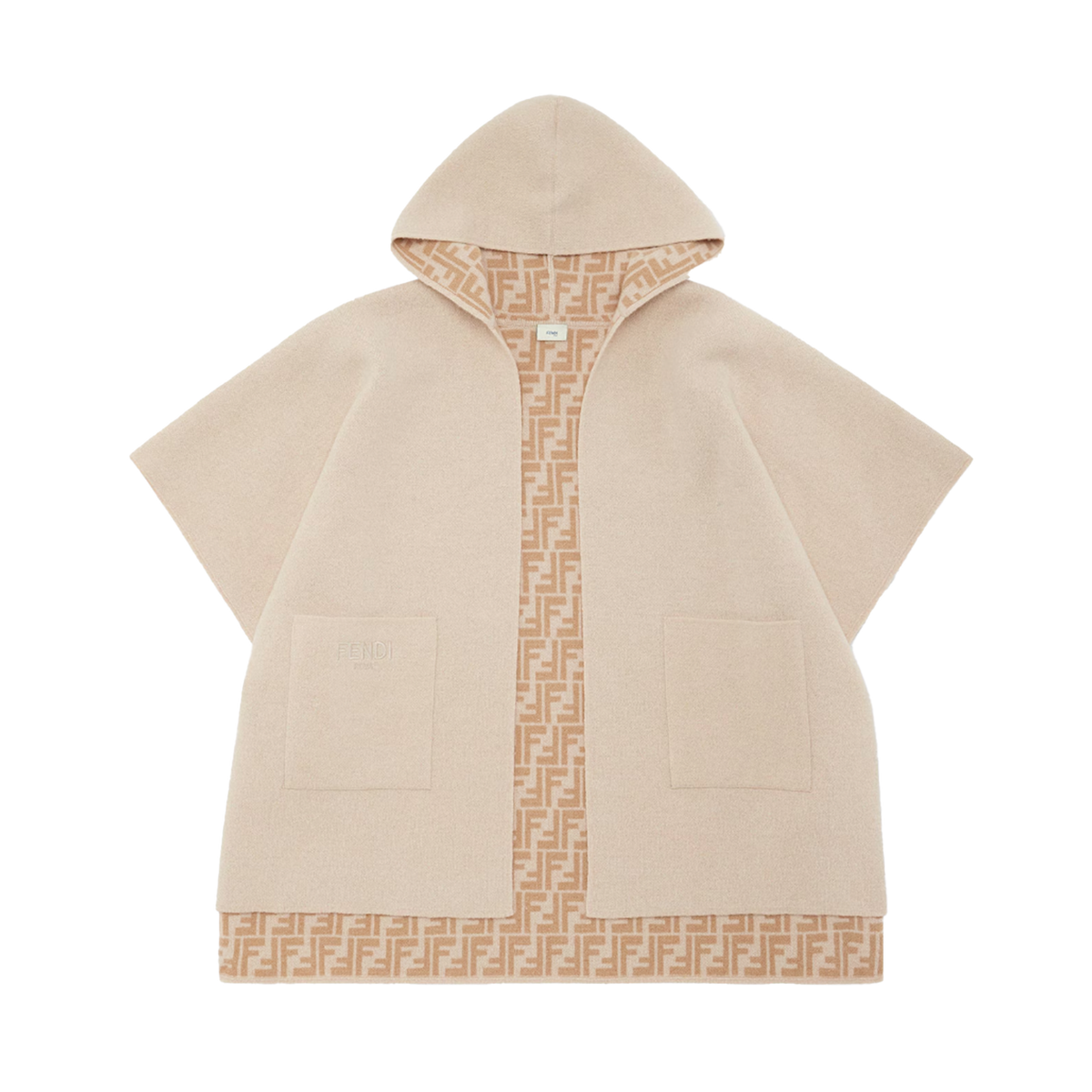 Kids Reversible Jersey Junior Cape in Beige