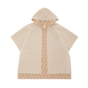 Kids Omkeerbare Jersey Junior Cape in Beige