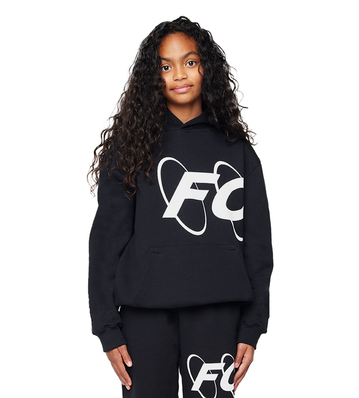 Big Circles Hoodie Zwart/Wit