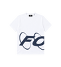 Big Circles T-shirt White/ Marine Blue
