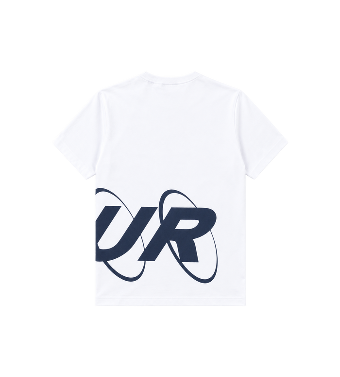 Big Circles T-shirt Wit/Marineblauw