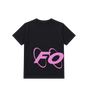 Big Circles  T-shirt Zwart/ Roze