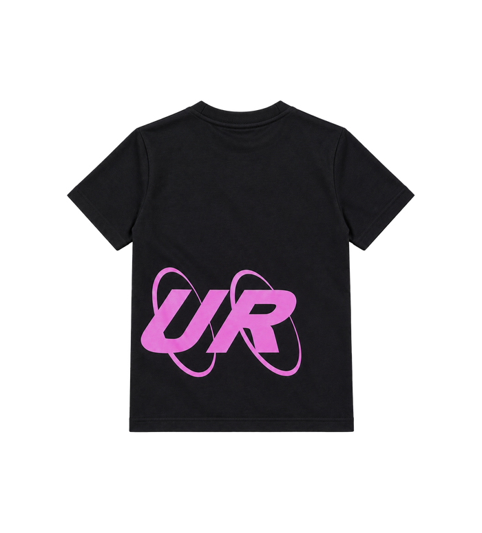 Big Circles  T-shirt Zwart/ Roze