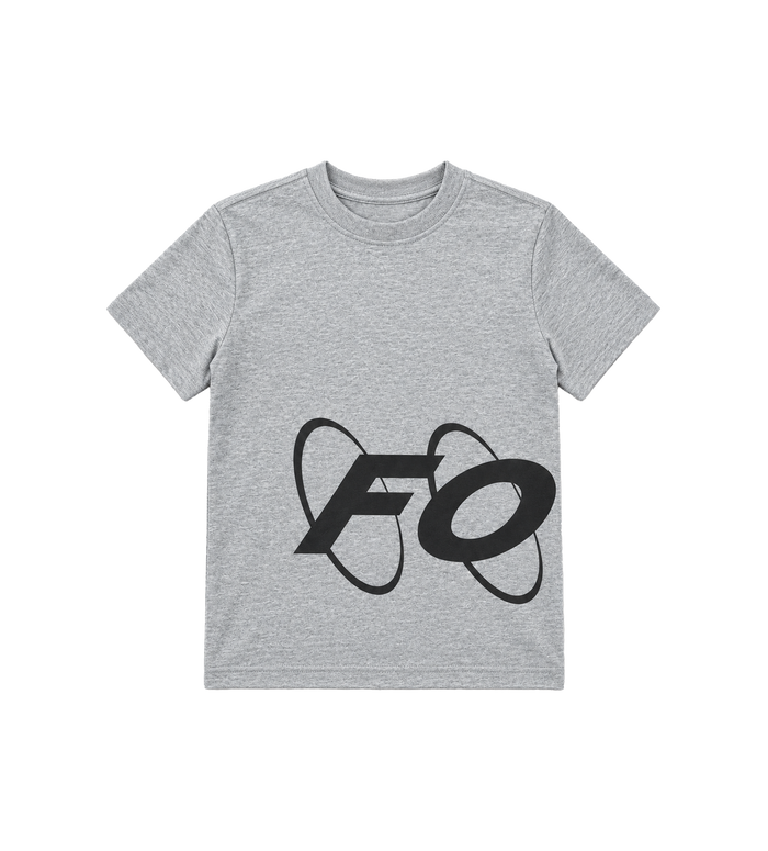 Big Circles  T-shirt Grijs/ Zwart