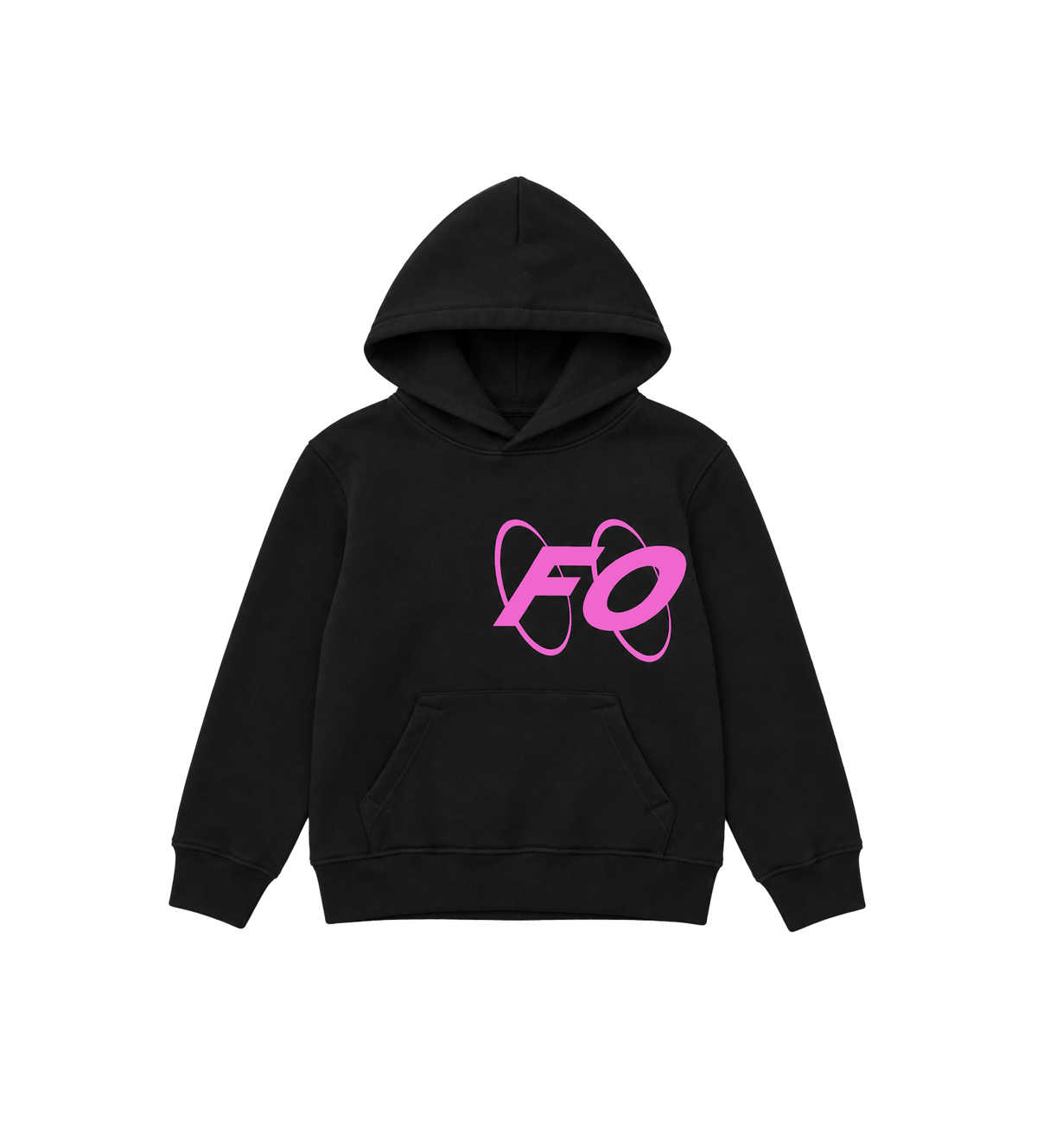 Big Circles Hoodie Zwart/Roze
