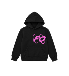 Big Circles Hoodie Zwart/Roze