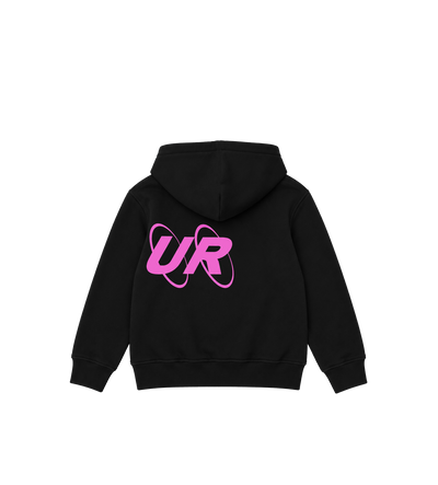 Big Circles Hoodie Zwart/Roze