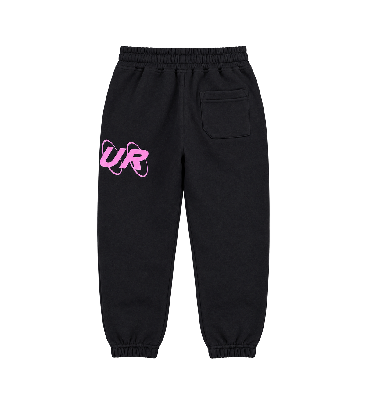 Big Circles Straight Leg Cuffed Zwart/roze