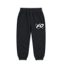 Big Circles Straight Leg Cuffed Zwart/wit