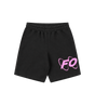 Big Circles Shorts Black/ Pink