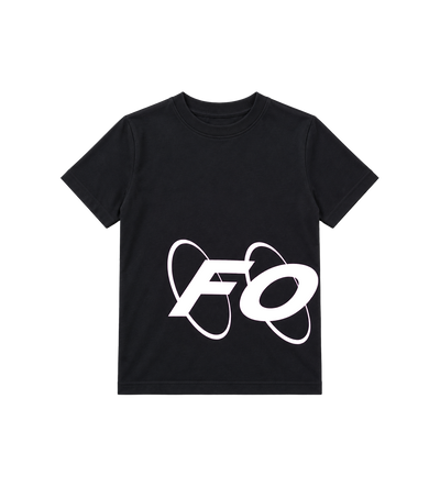 Big Circles  T-shirt Zwart/Wit